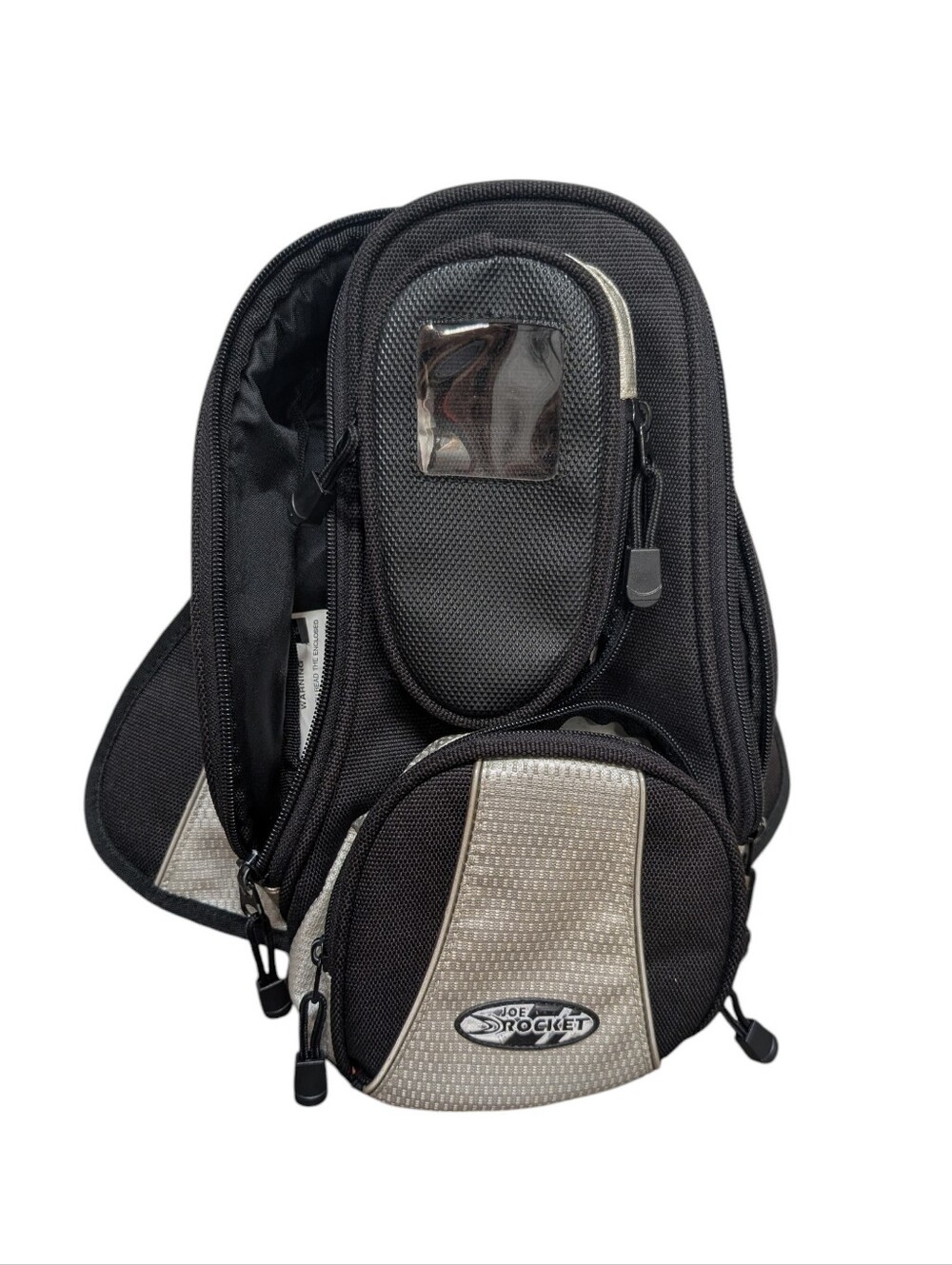 Joe Rocket Manta Magnetic Motorcycle Crotch Rocket Tank Bag Excellent Condition